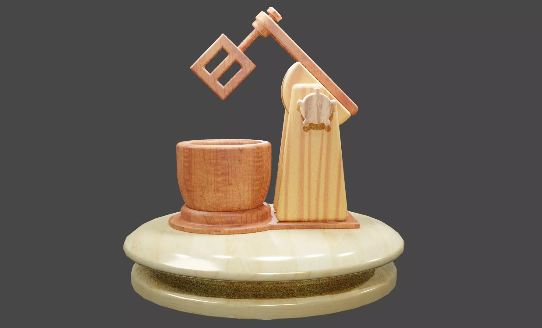 Bread Mixer Free low-poly 3D model