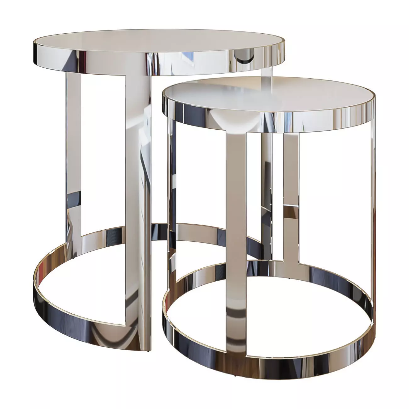 Set of 2 Coffee Tables 3D model