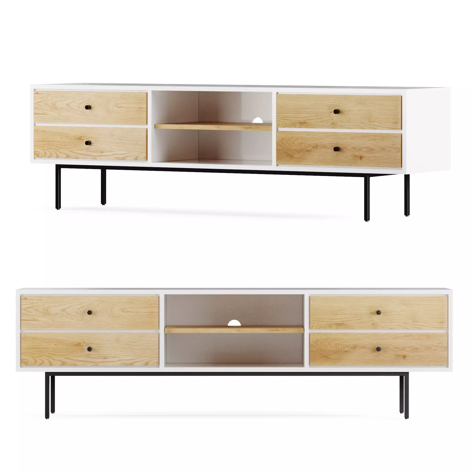Bios sideboard 198 Low-poly 3D model