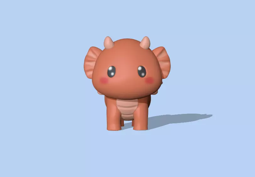Cute Dragon 3D print model_0