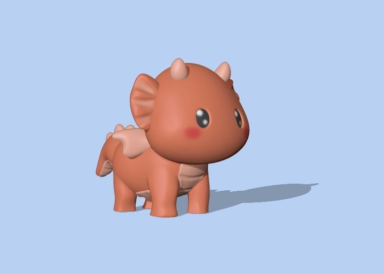 Cute Dragon 3D print model_1