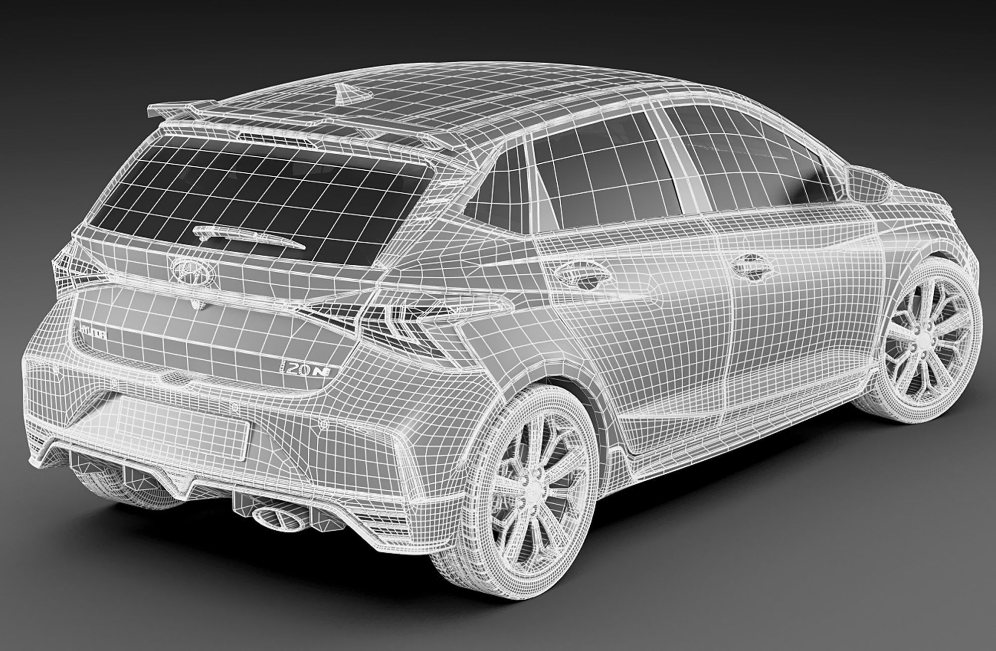 Hyundai i20 N 2021 3D model_24