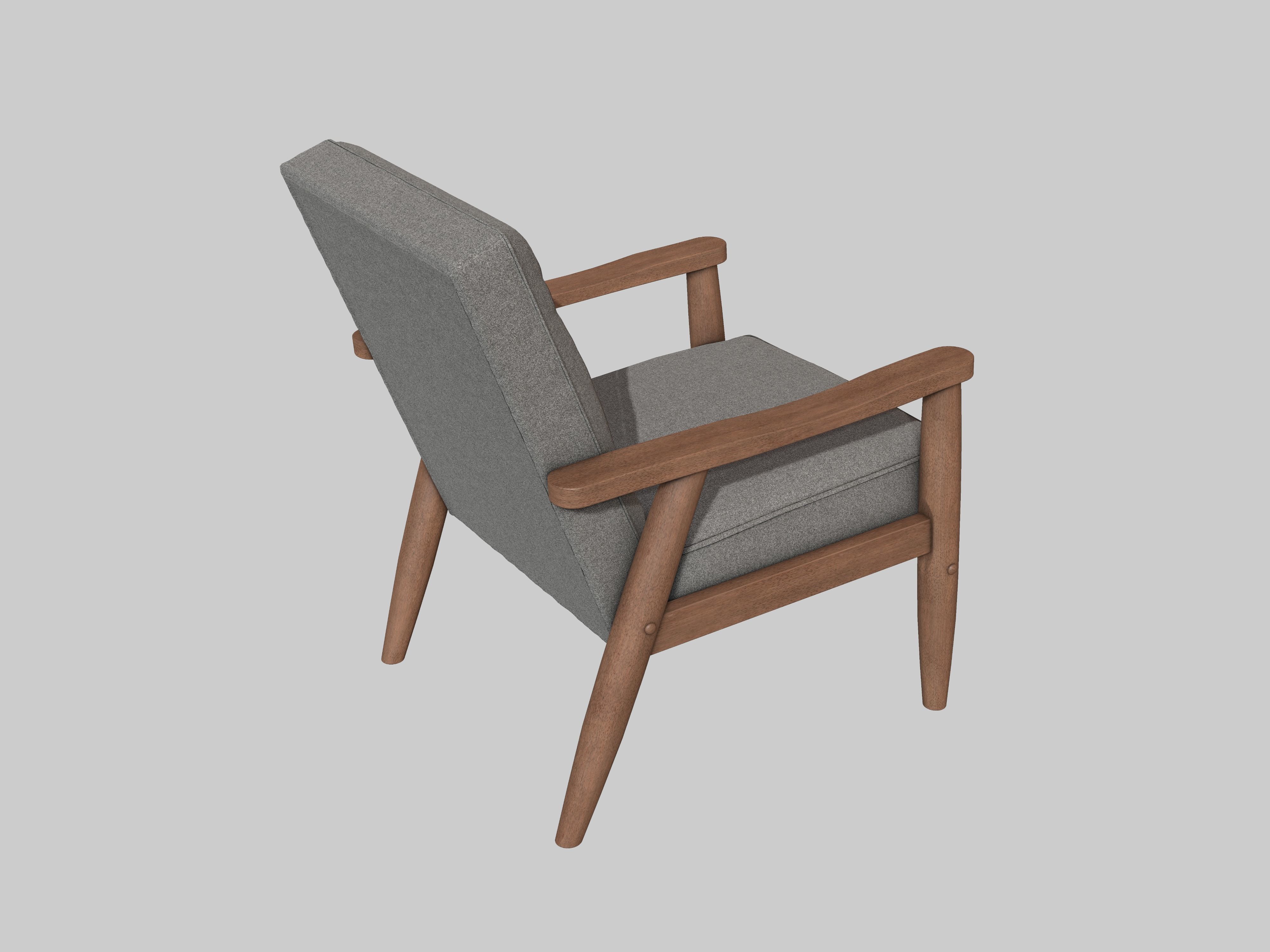 Baxton Studio Chair 3D model_6
