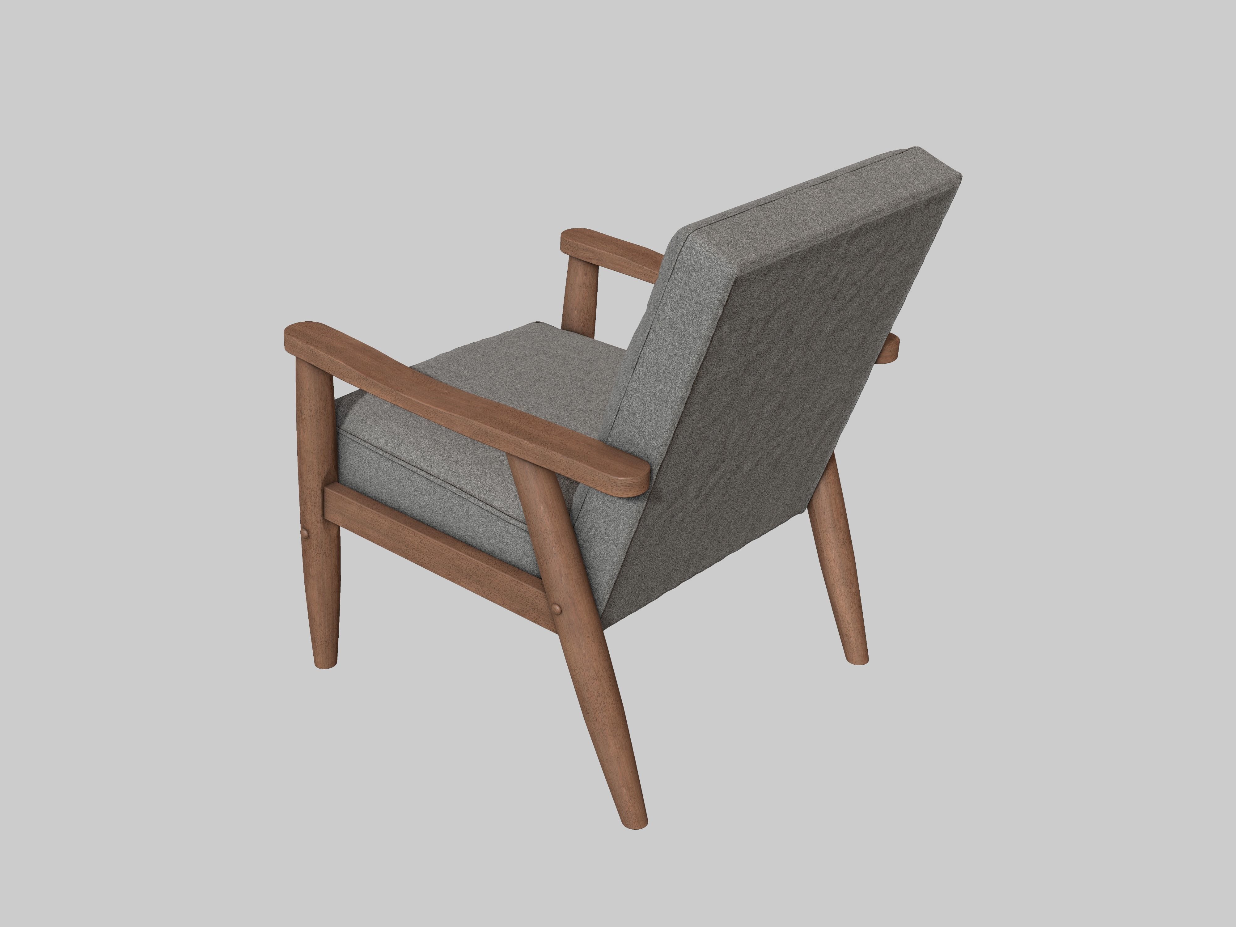 Baxton Studio Chair 3D model_4