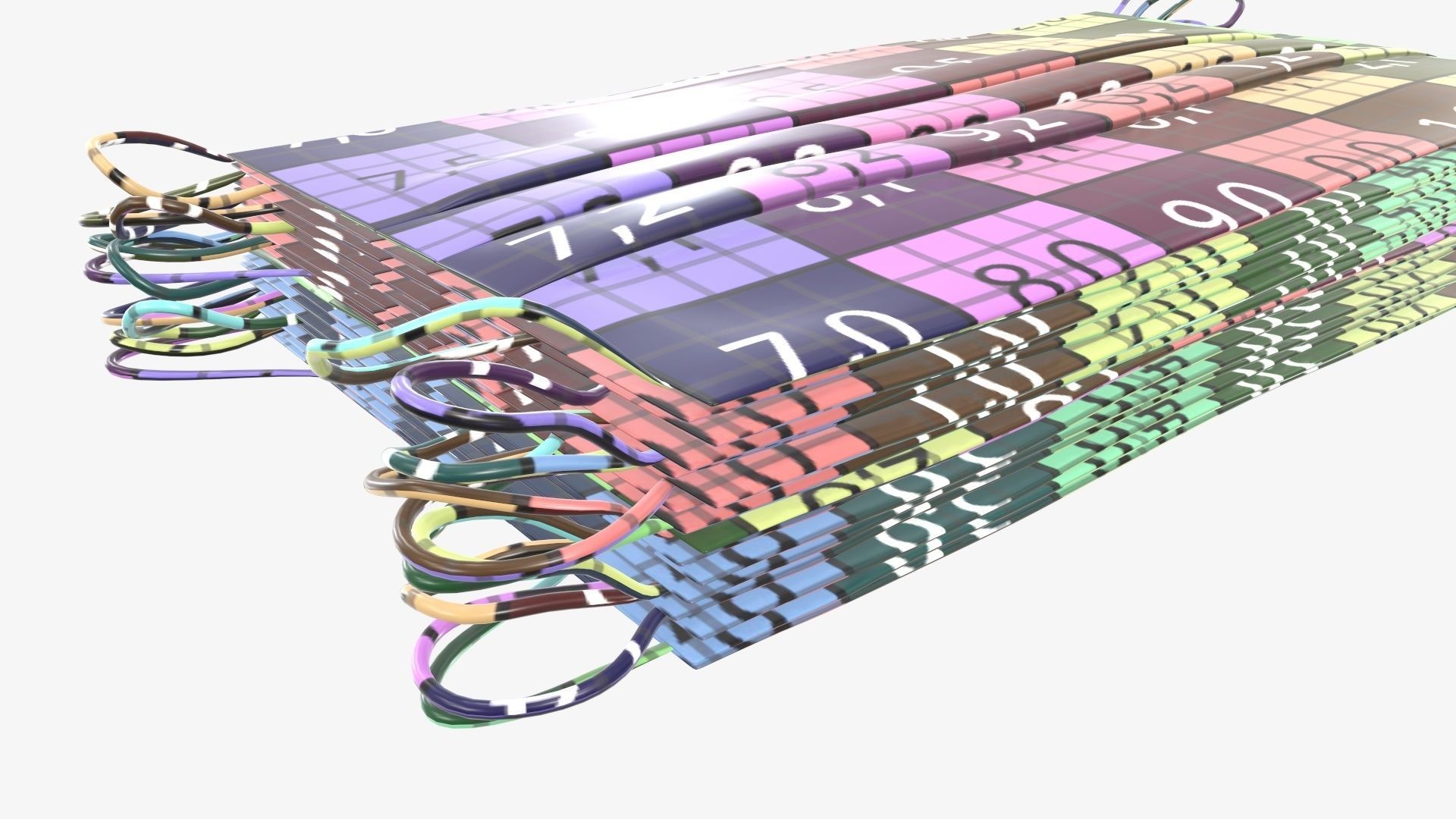 Medical protective mask pack 3D model_11