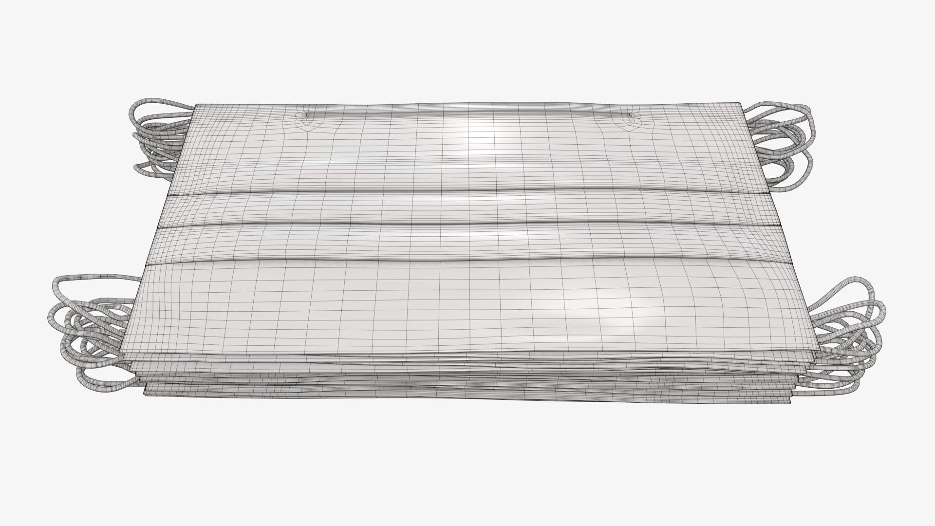 Medical protective mask pack 3D model_6