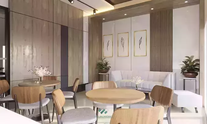 VISUALWORKS - OFFICE SCENE - CORONA 7 FOR 3DSMAX