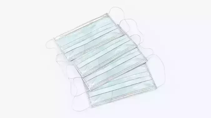 Medical protective masks on ground