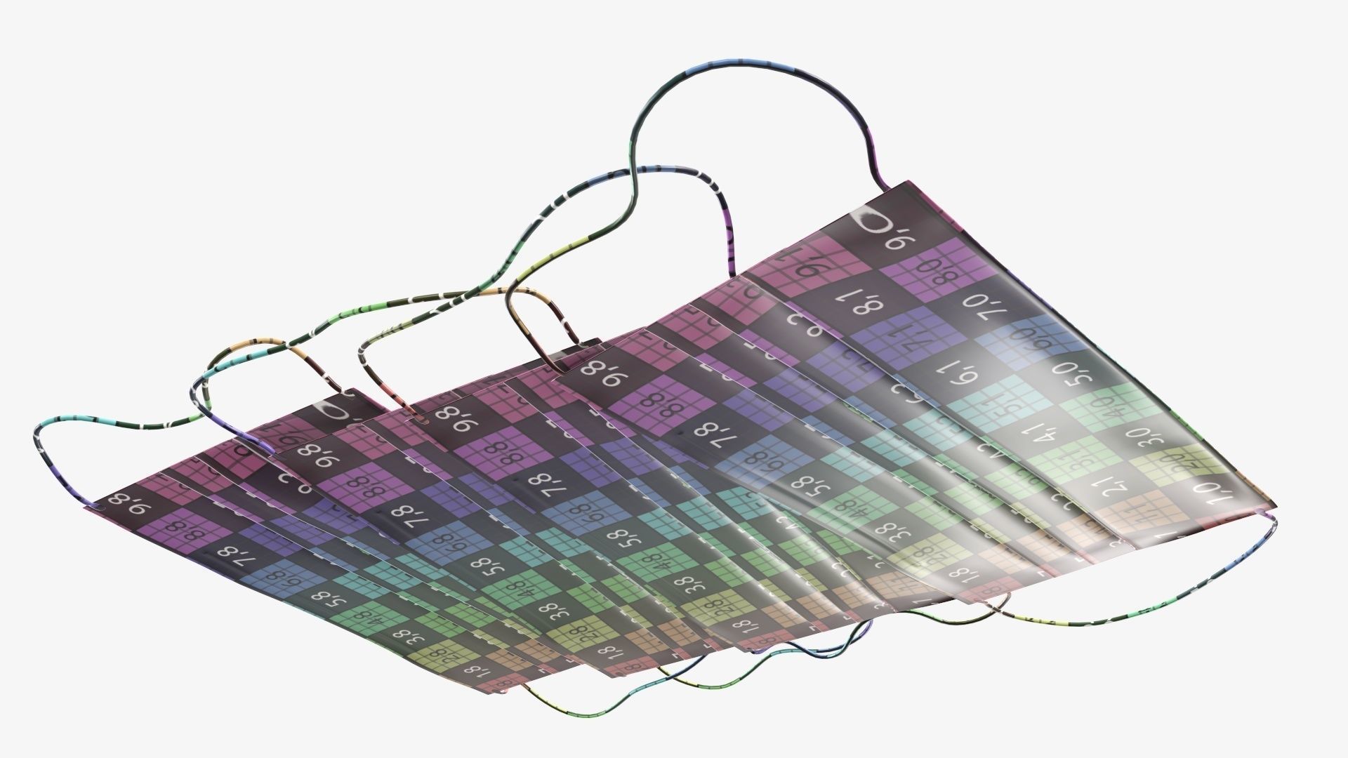 Medical protective masks on ground 3D model_12