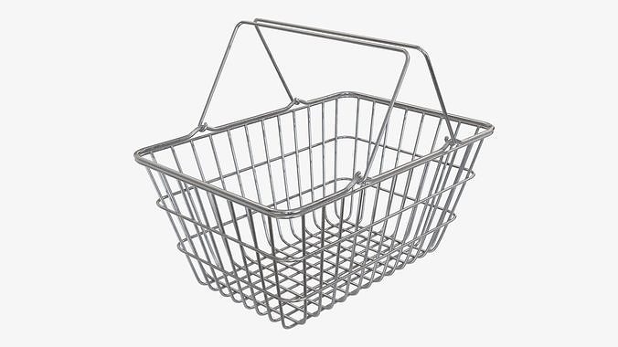 Shopping basket metal  3D model