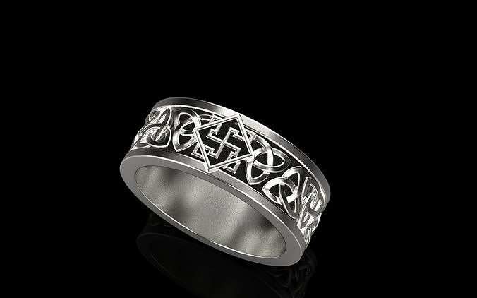celtic knot wedding ring 2 3D print model