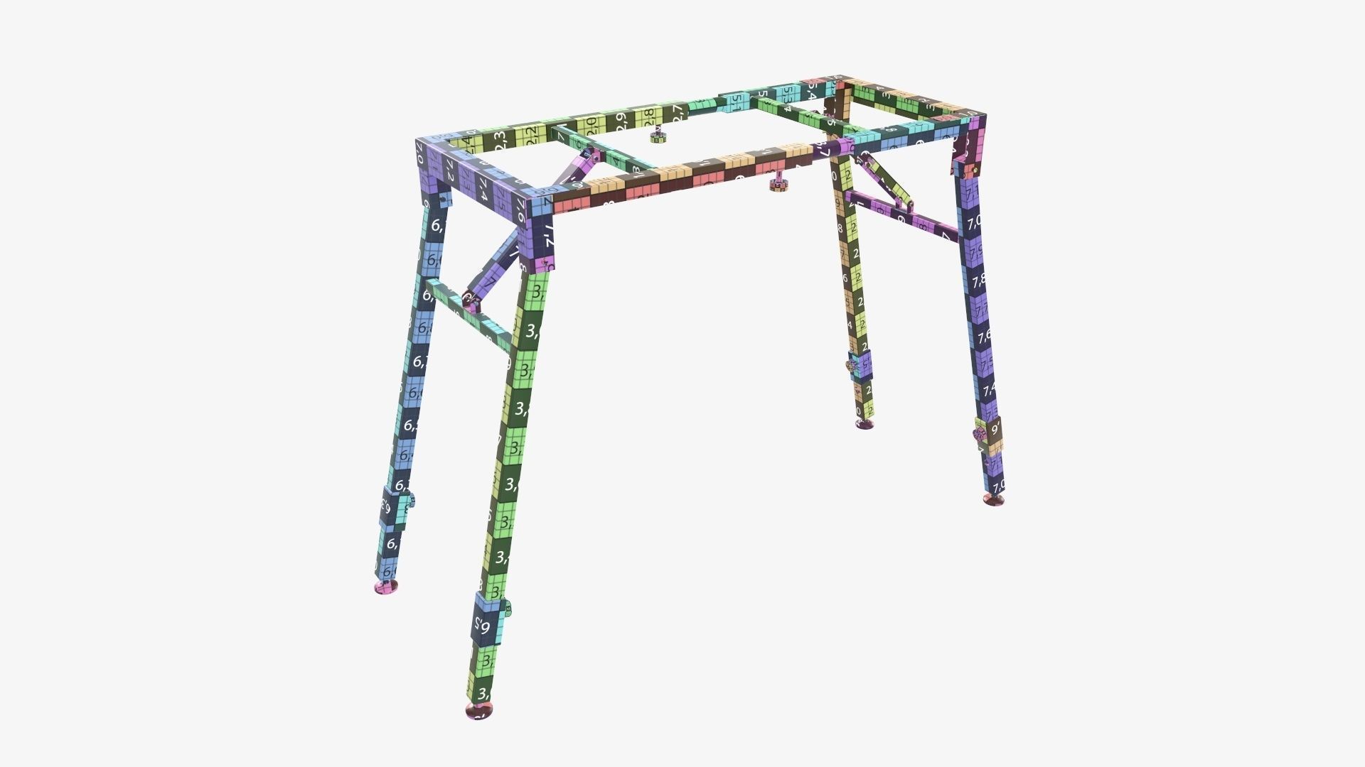 Stand for music keyboard 03 3D model_8