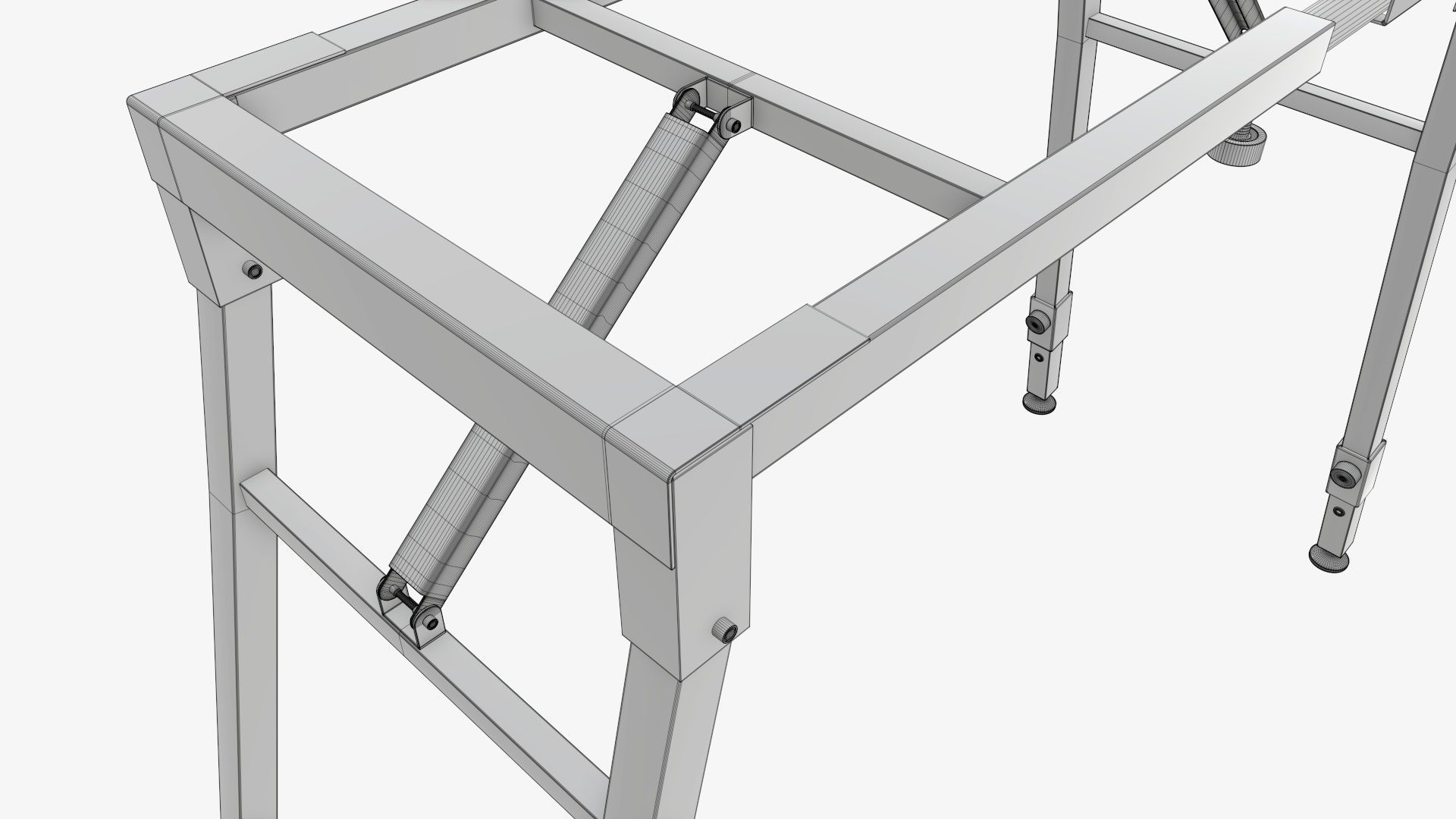 Stand for music keyboard 03 3D model_6