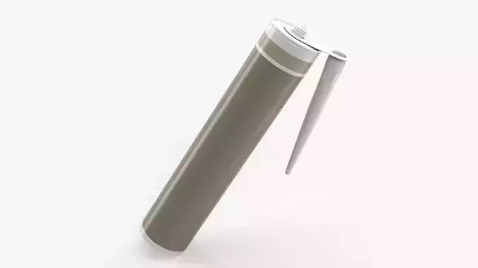 Sealant cartridge open mockup 3D model