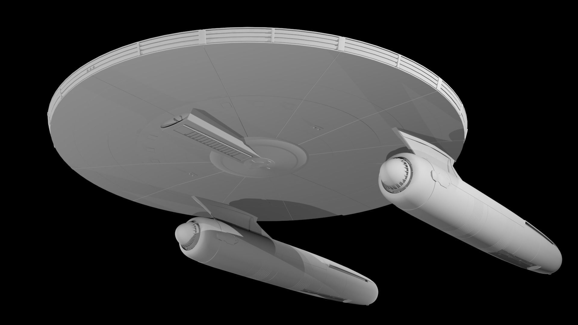Star Trek USS Mayflower NCC-1621 3D Model 2009 Film 3D model_7