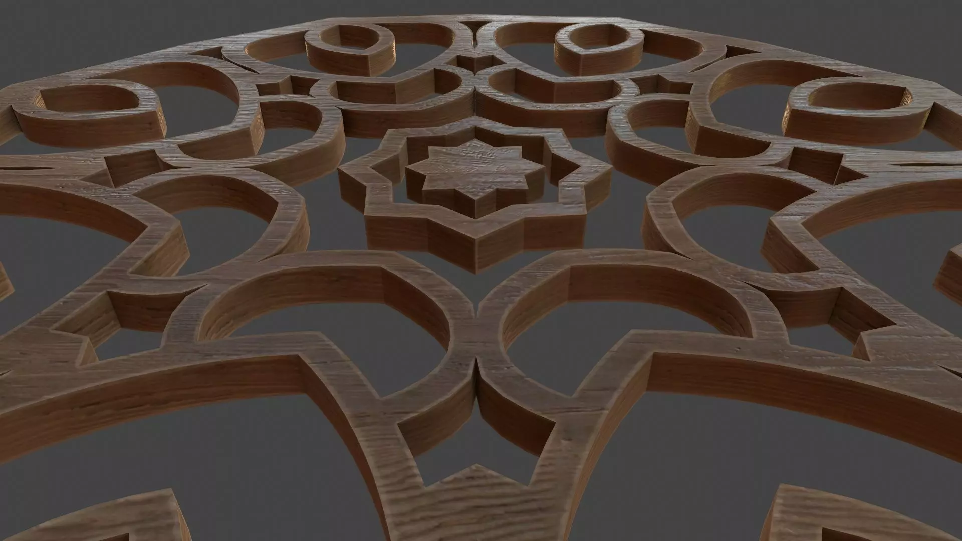 DECO-002 Wooden Deco Low-poly 3D model_0