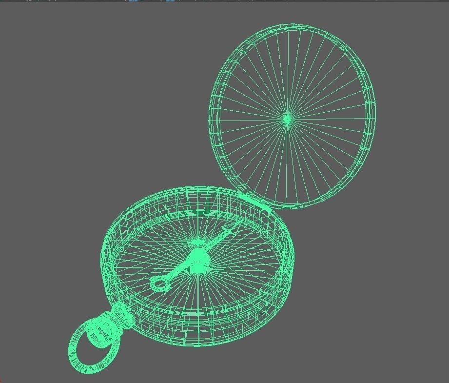Old Compass 3D model_5
