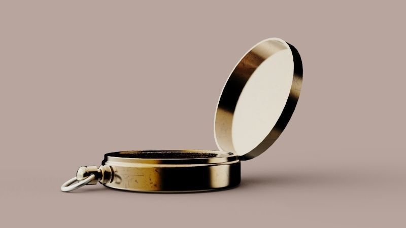 Old Compass 3D model_2