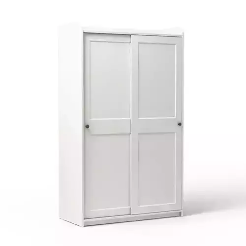 HAUGA - Wardrobe with sliding doors 3D model