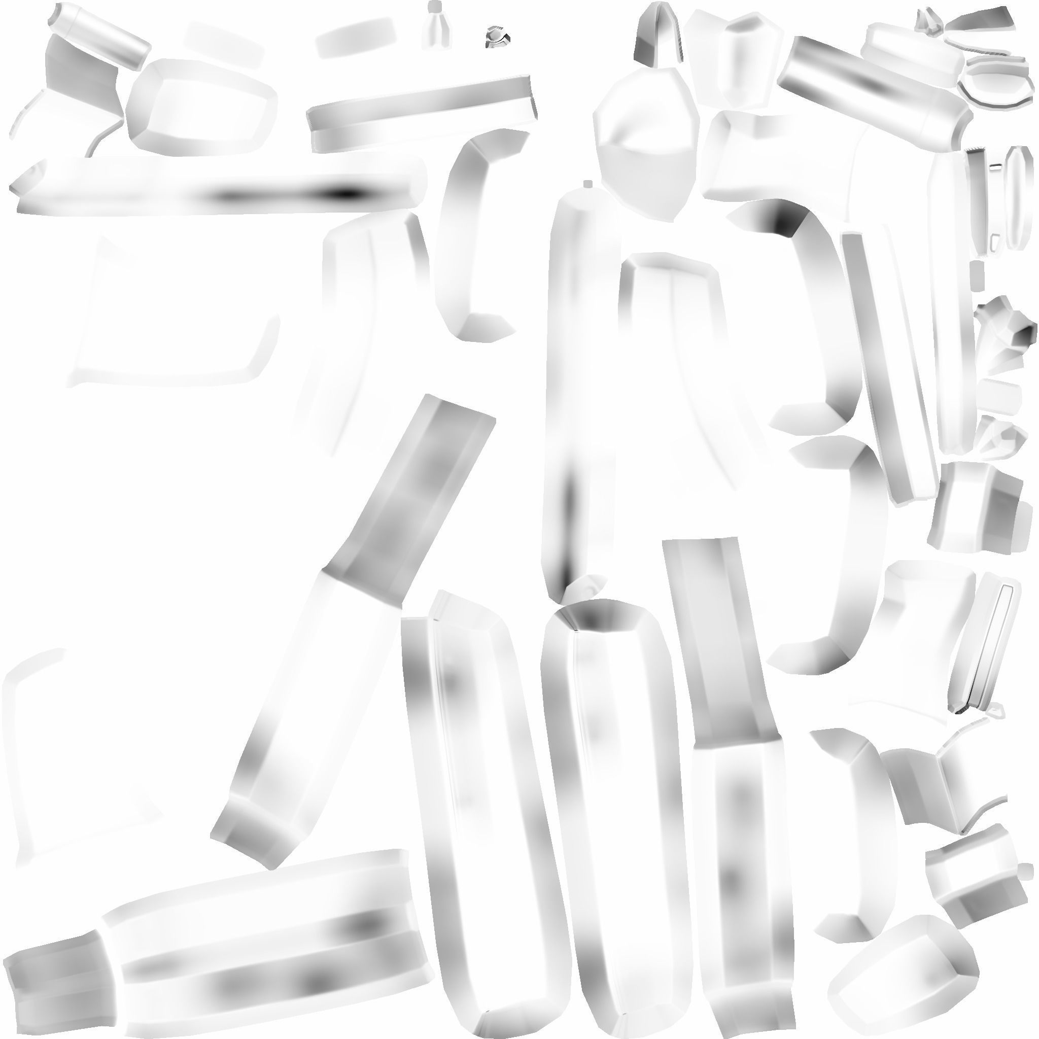 Sci-Fi Carbon Fiber AK-47 - Gun Weaponry Low-poly 3D model_23