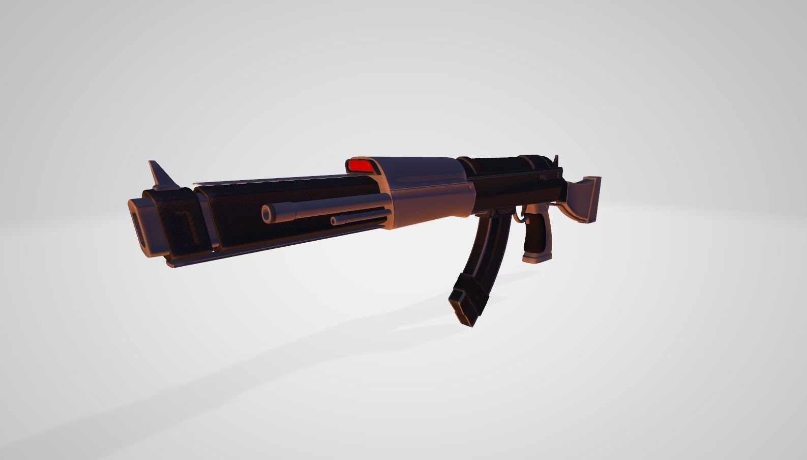 Sci-Fi Carbon Fiber AK-47 - Gun Weaponry Low-poly 3D model_15