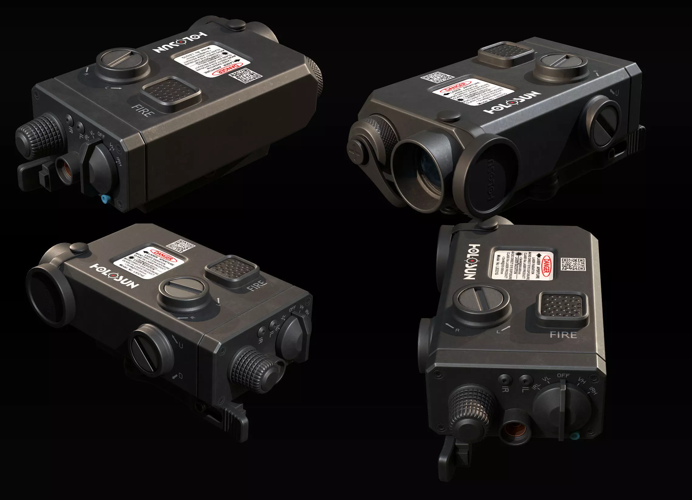 Laser Sight Low-poly 3D model