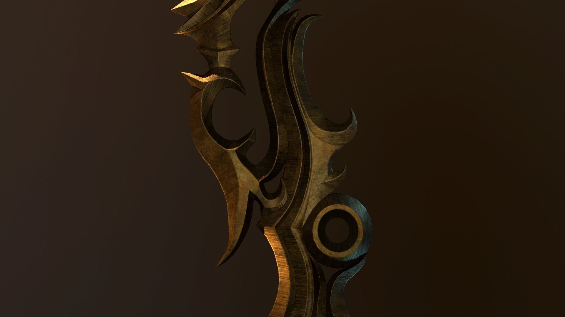 Sword Dune Low-poly 3D model_3