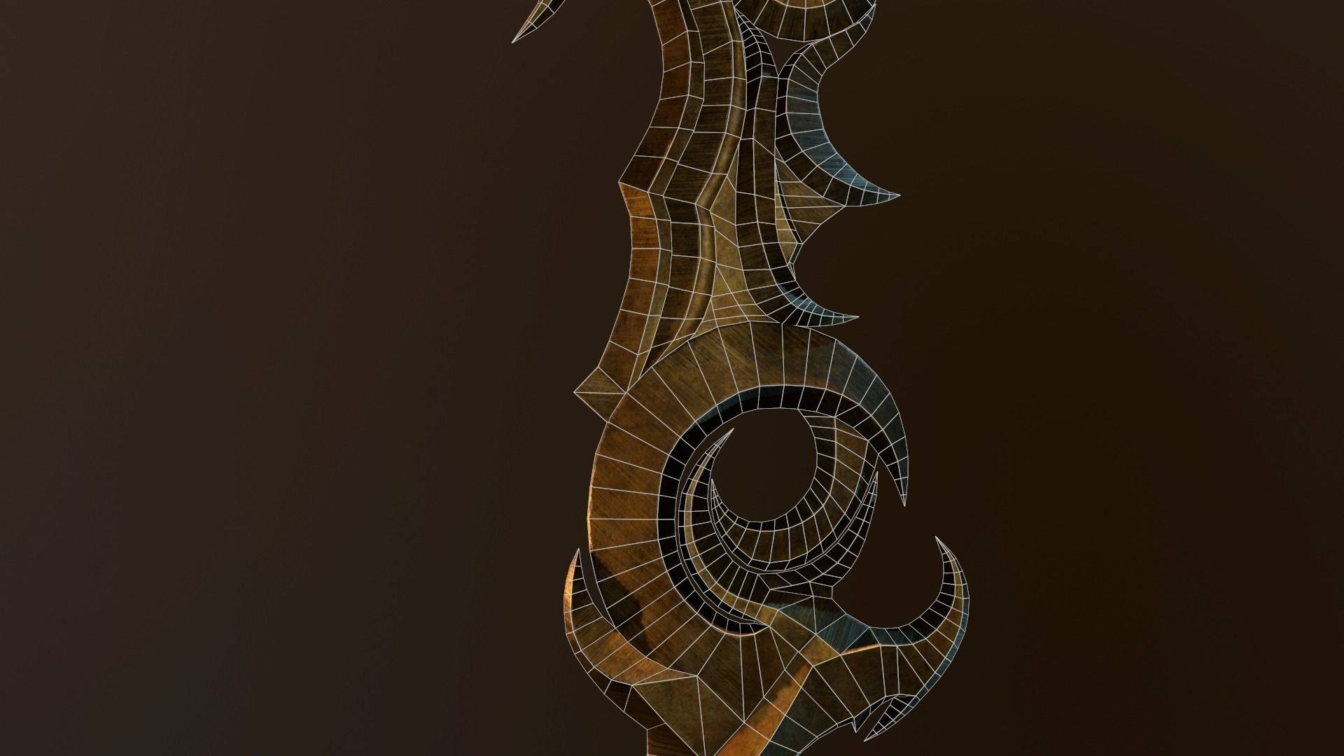 Sword Dune Low-poly 3D model_9