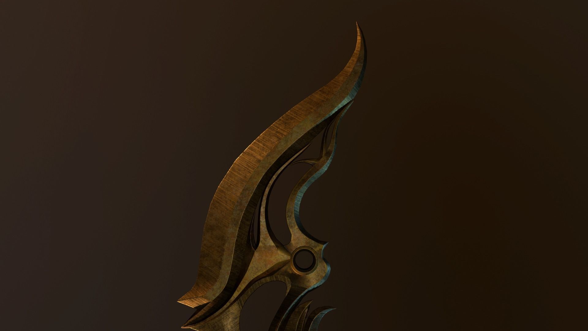 Sword Dune Low-poly 3D model_2