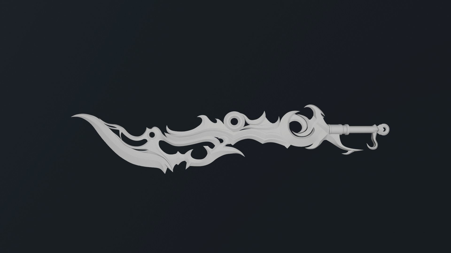 Sword Dune Low-poly 3D model_12