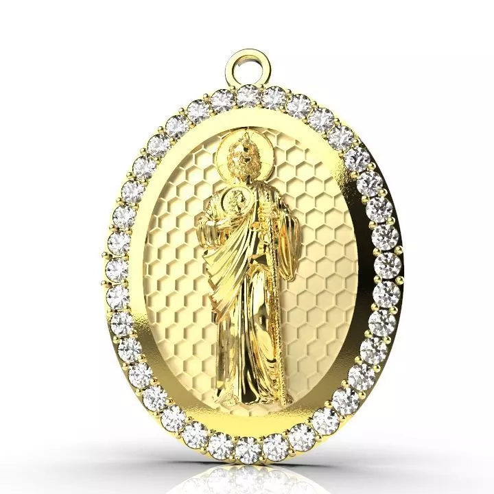 San Judas Tadeo Saint Jude 3D model_0