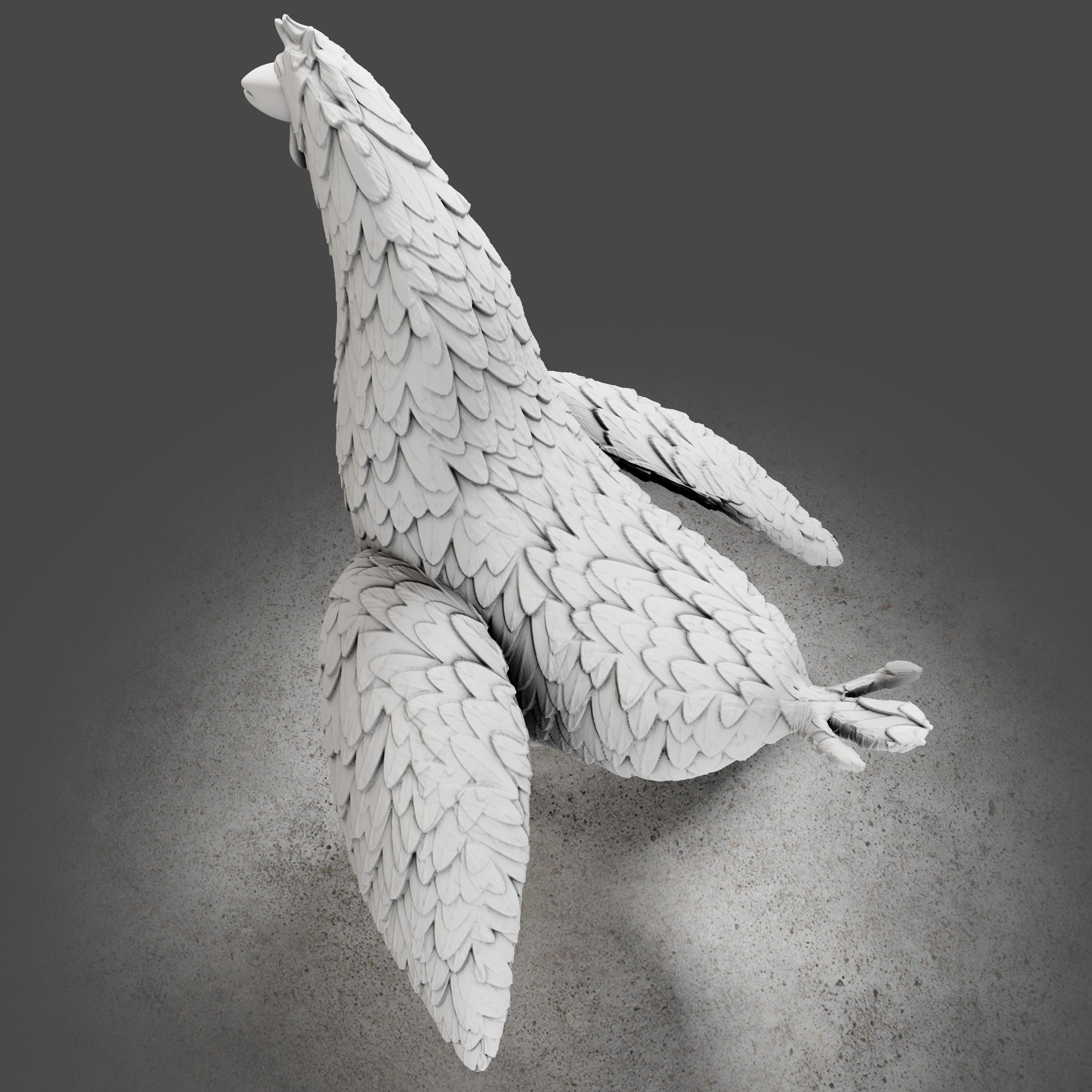 Rooster Toon 3D print model_8