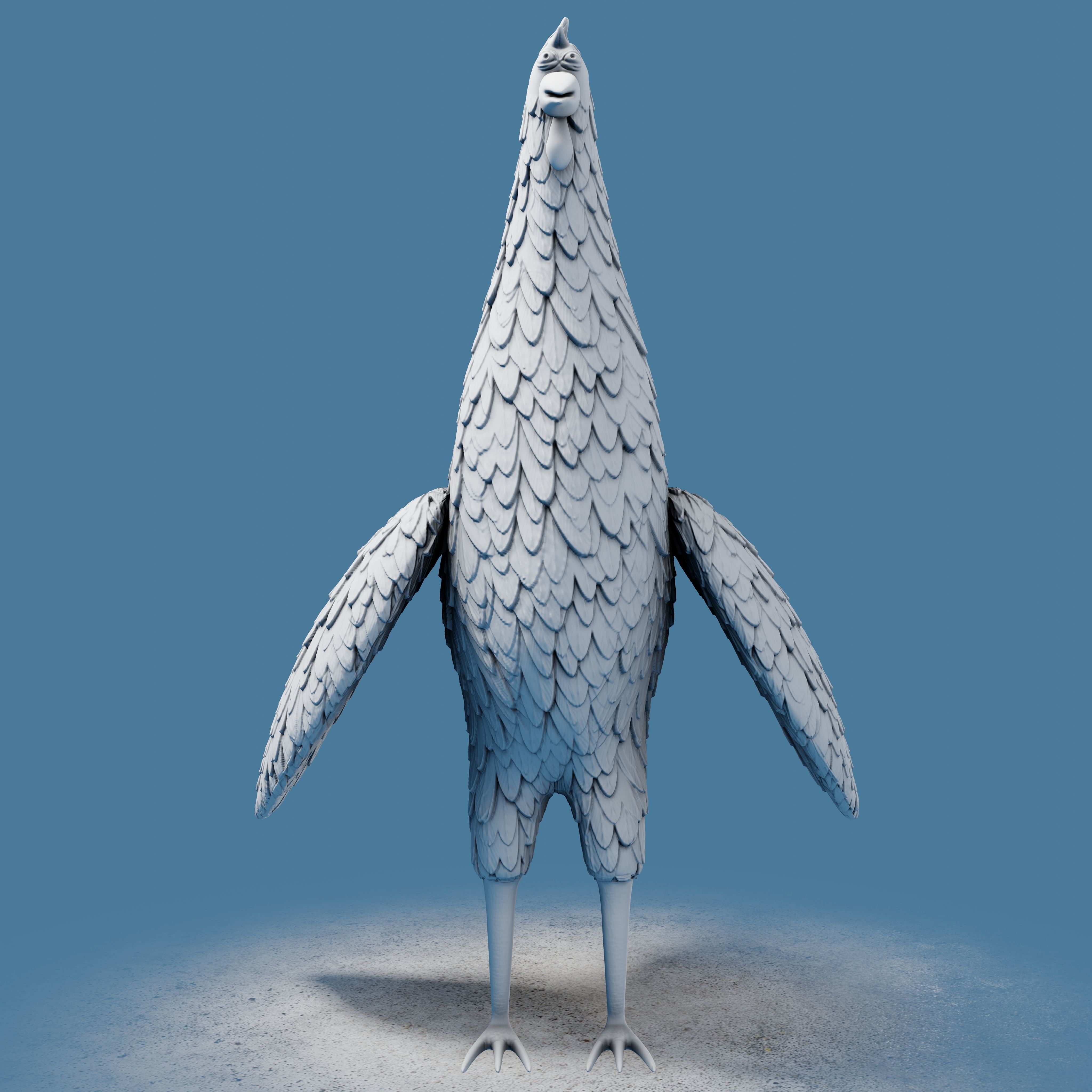 Rooster Toon 3D print model_19