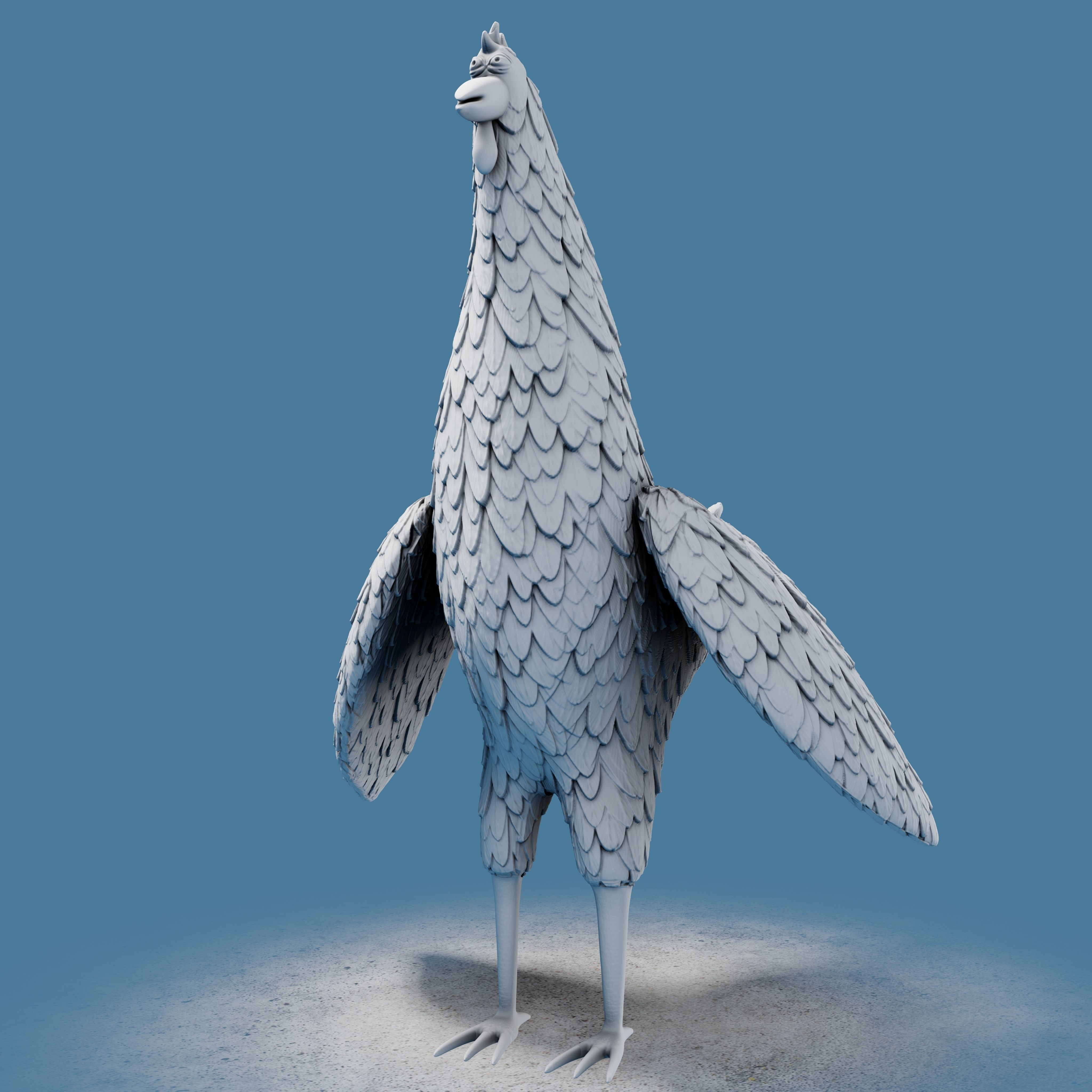 Rooster Toon 3D print model_20