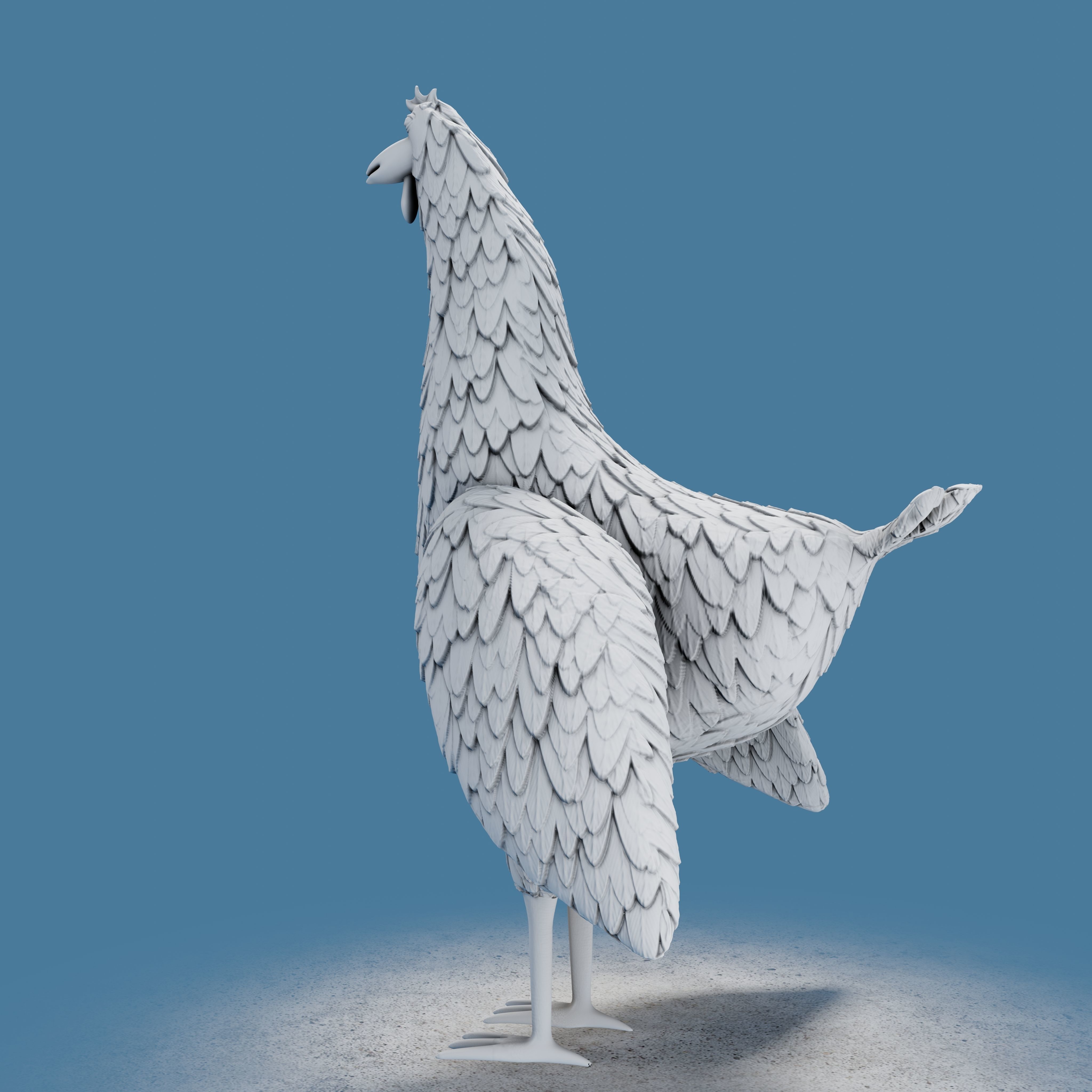 Rooster Toon 3D print model_24