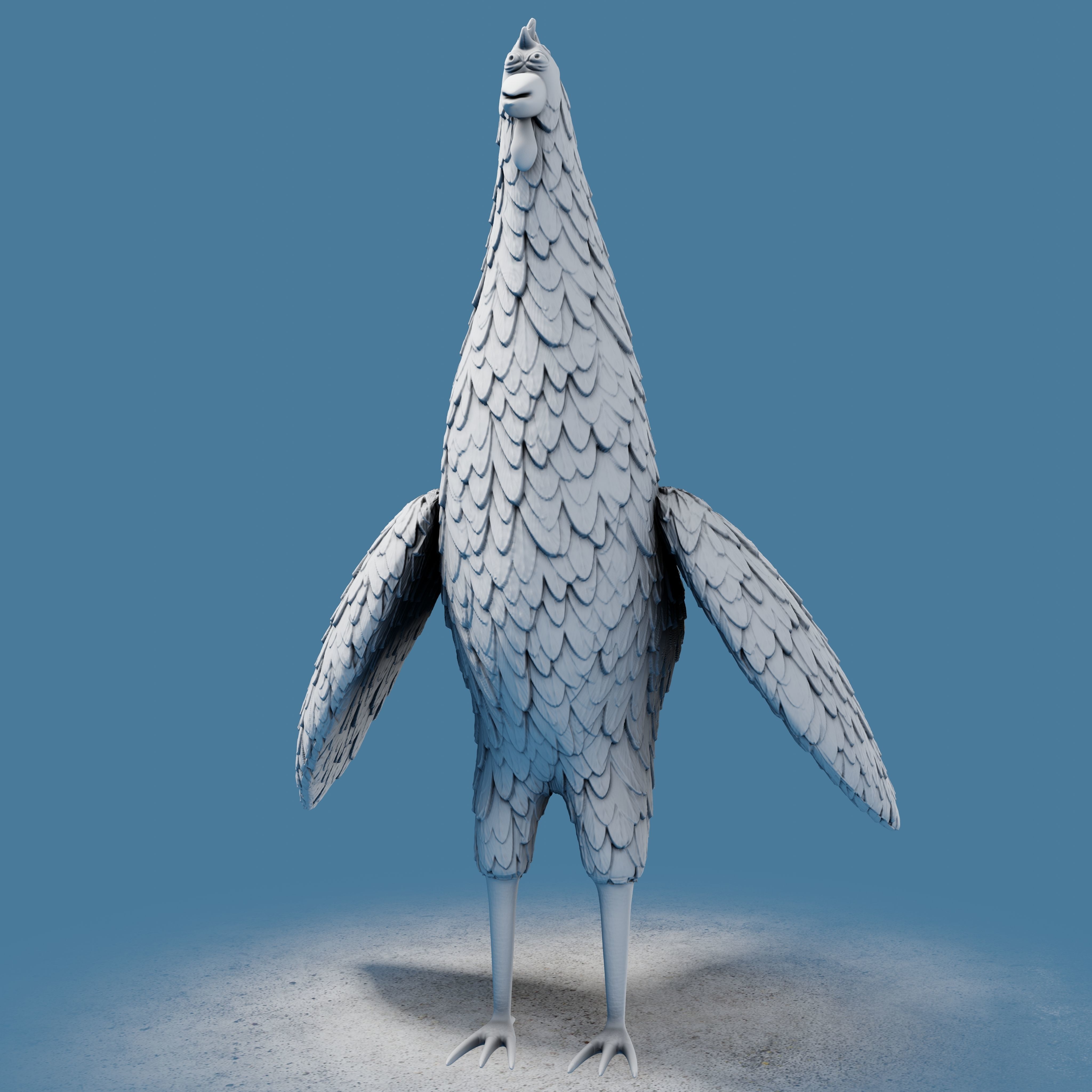 Rooster Toon 3D print model_18