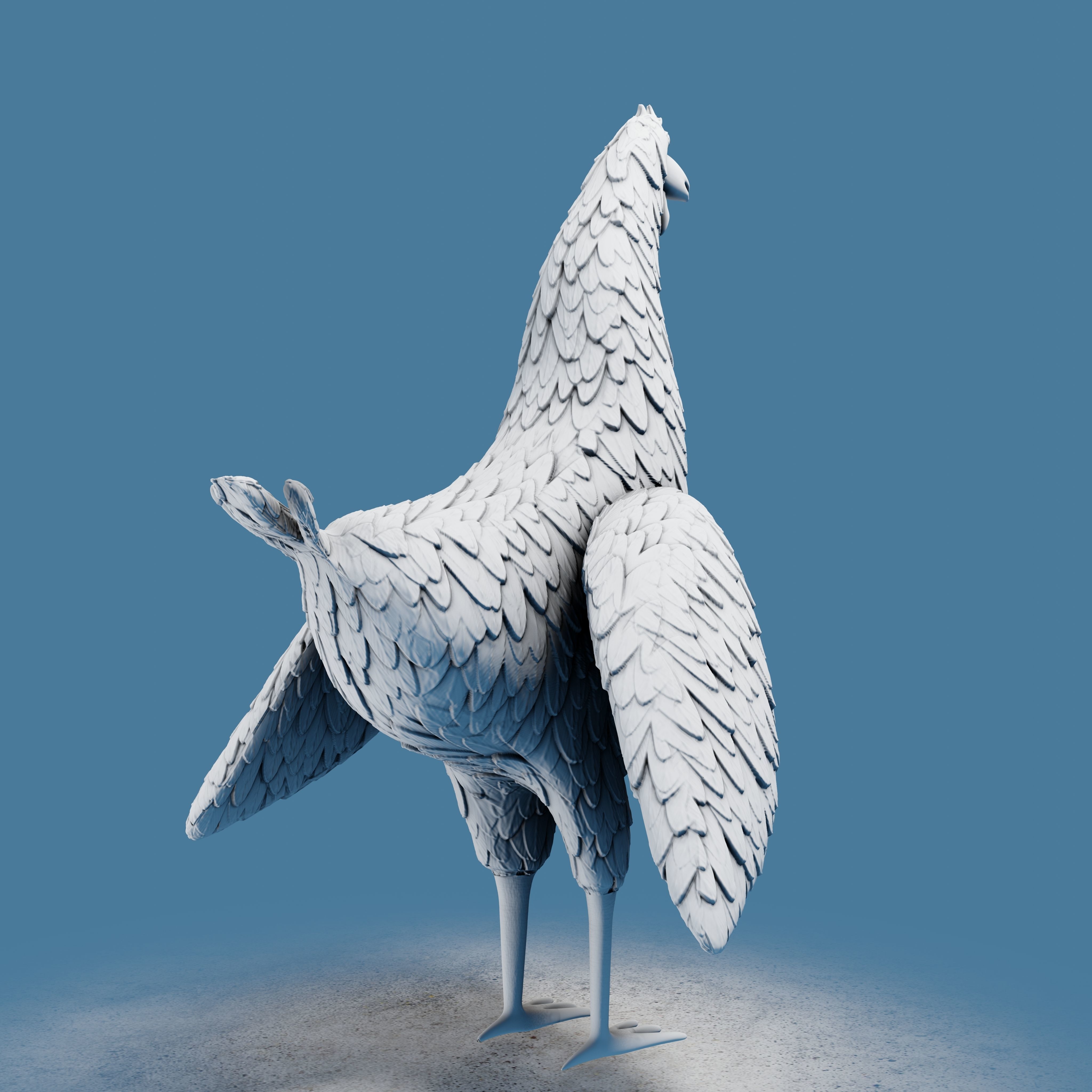 Rooster Toon 3D print model_22