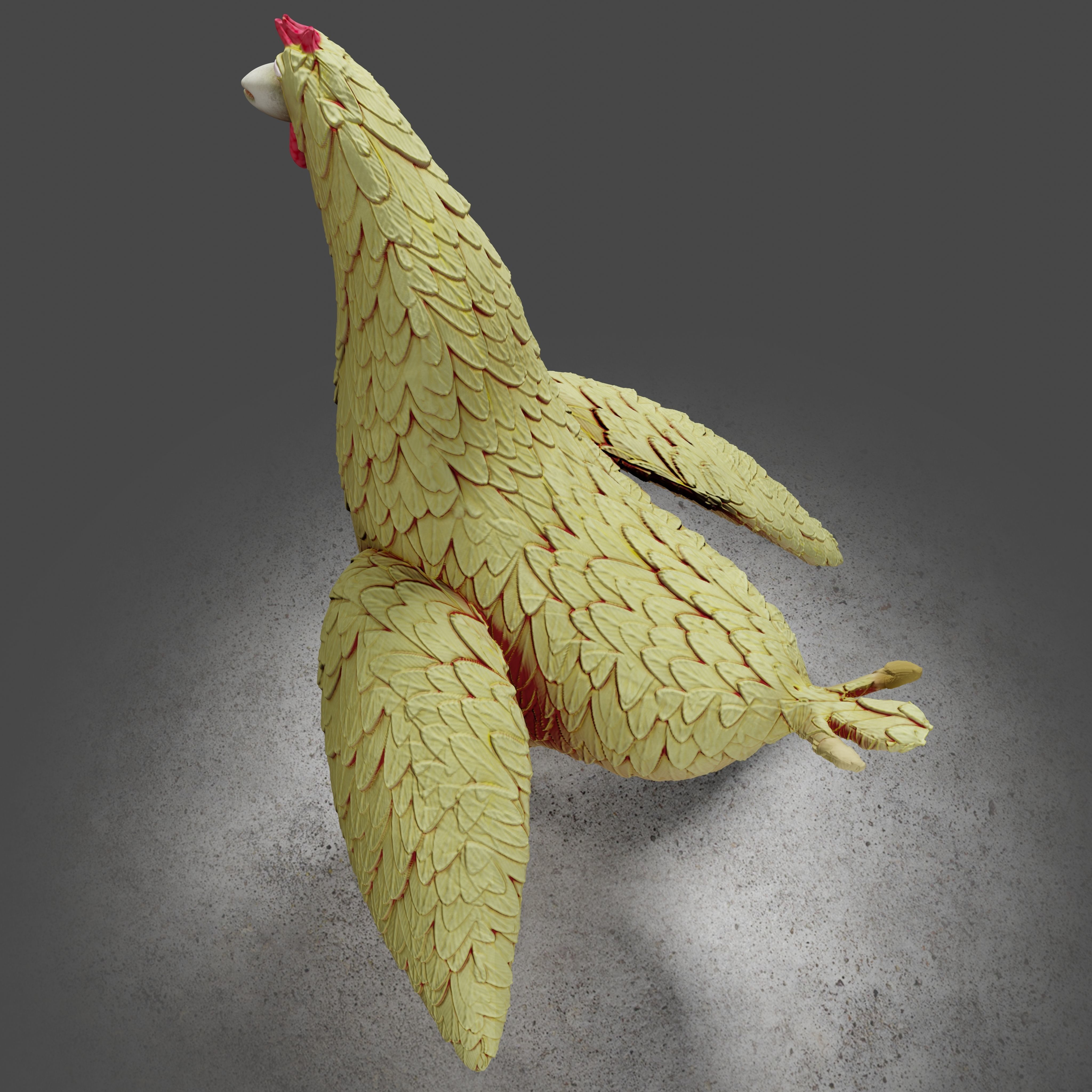 Rooster Toon 3D print model_7