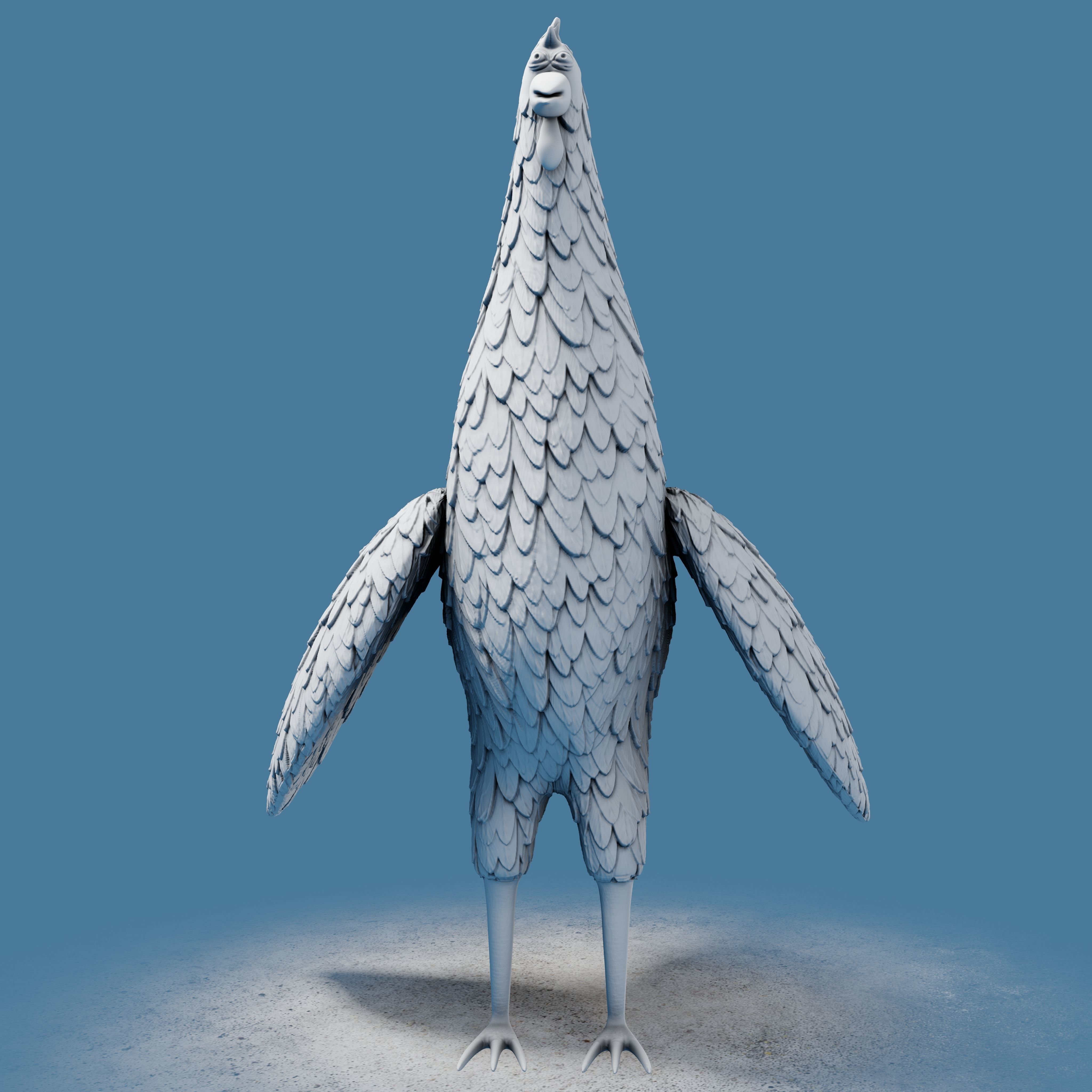 Rooster Toon 3D print model_21