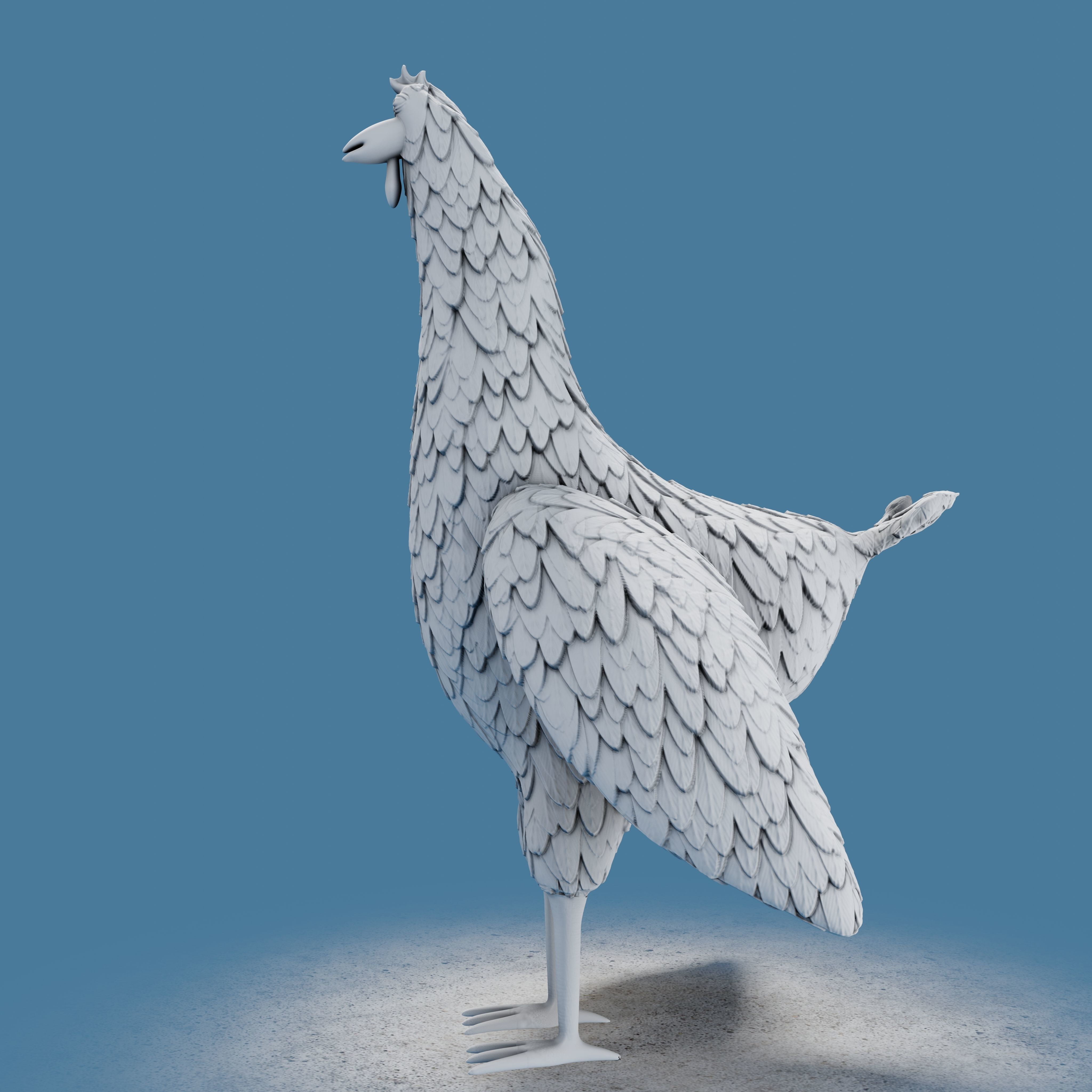 Rooster Toon 3D print model_23