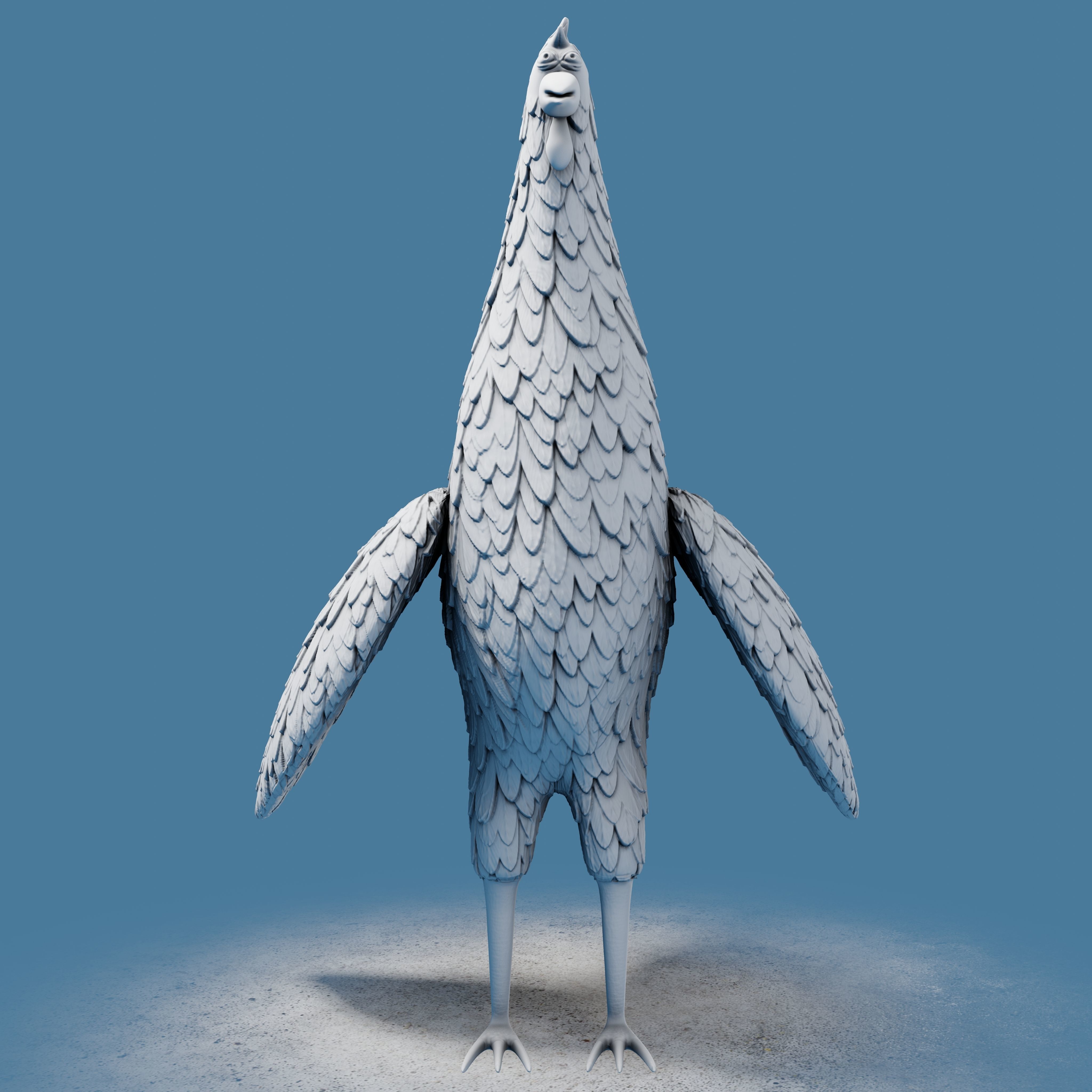 Rooster Toon 3D print model_17