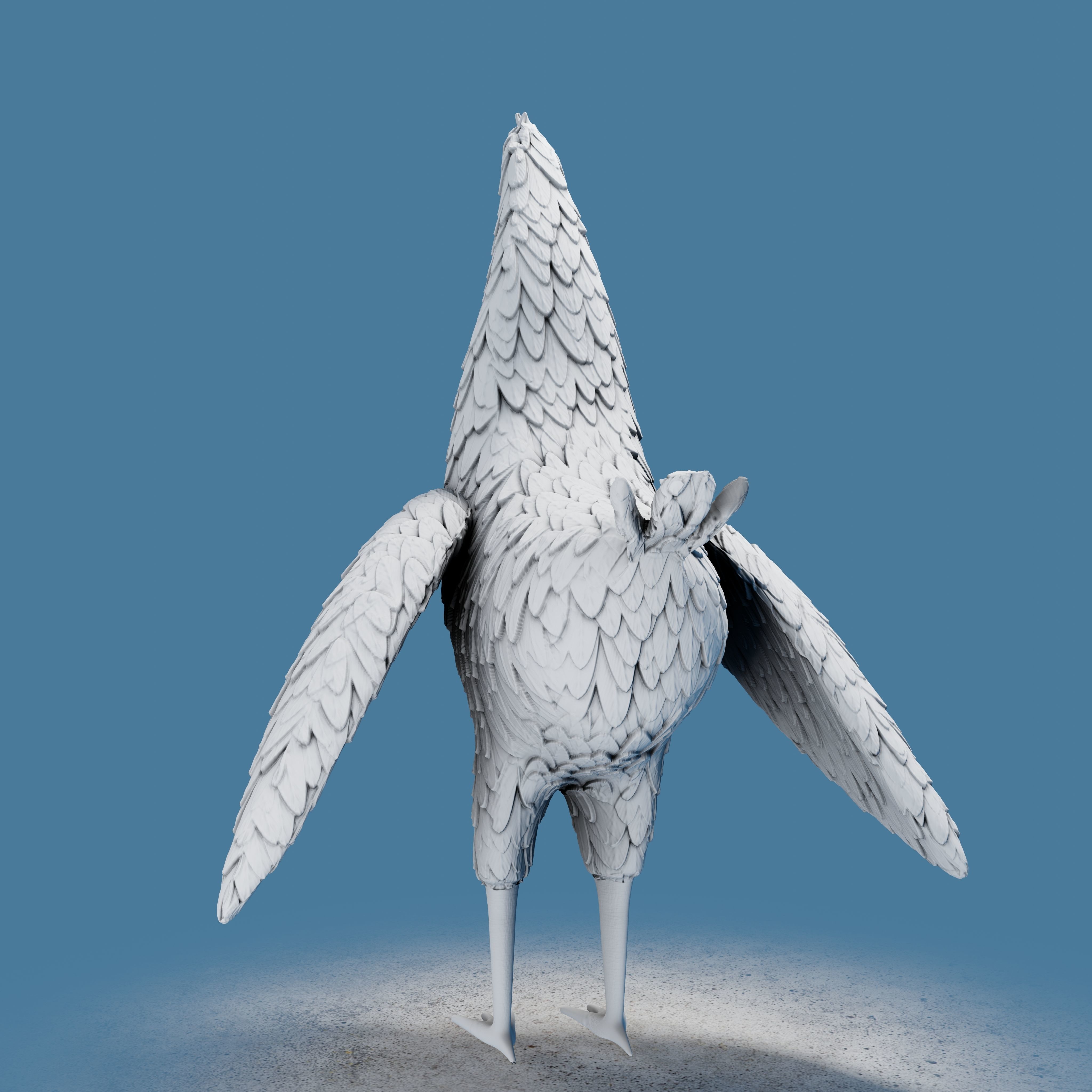 Rooster Toon 3D print model_29