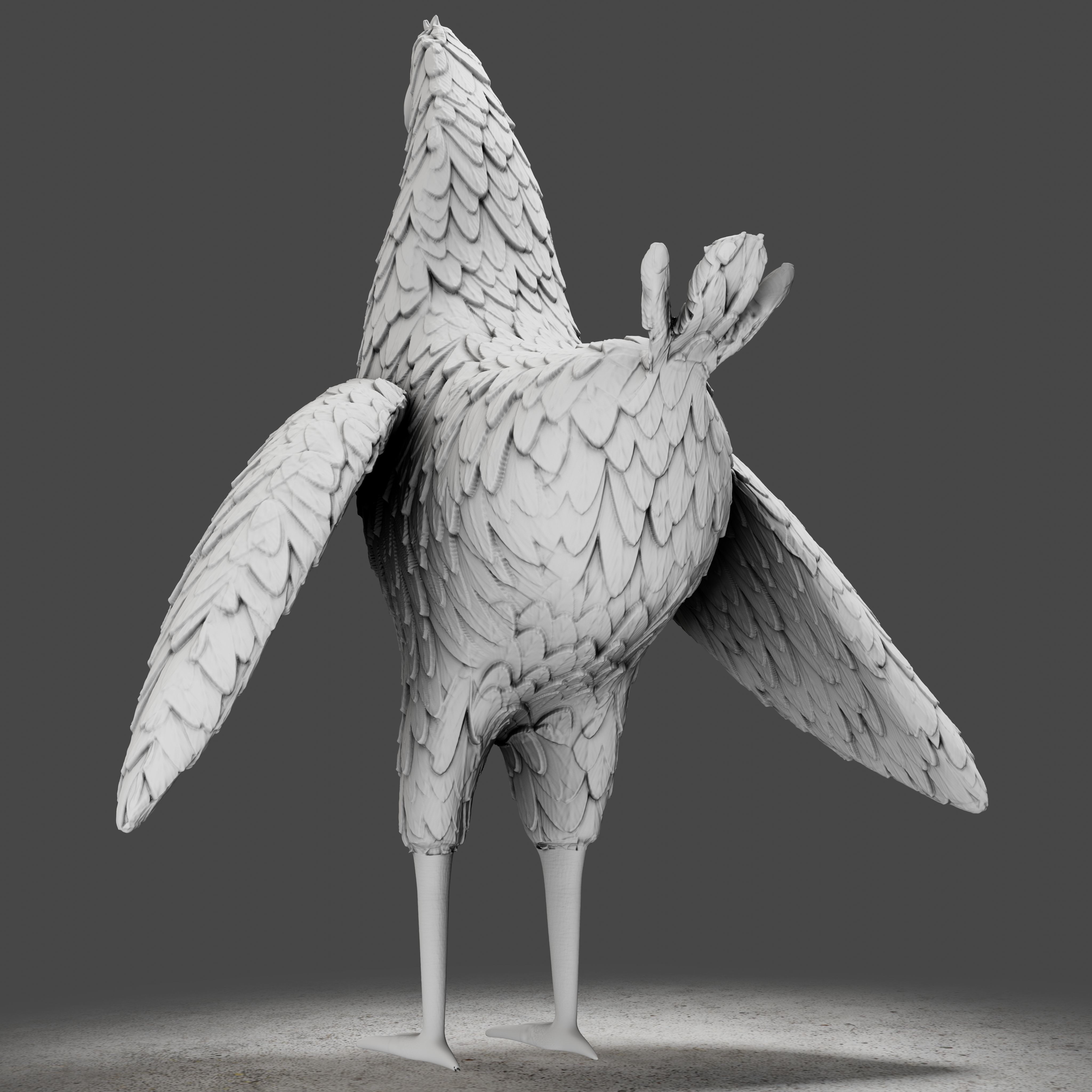 Rooster Toon 3D print model_10