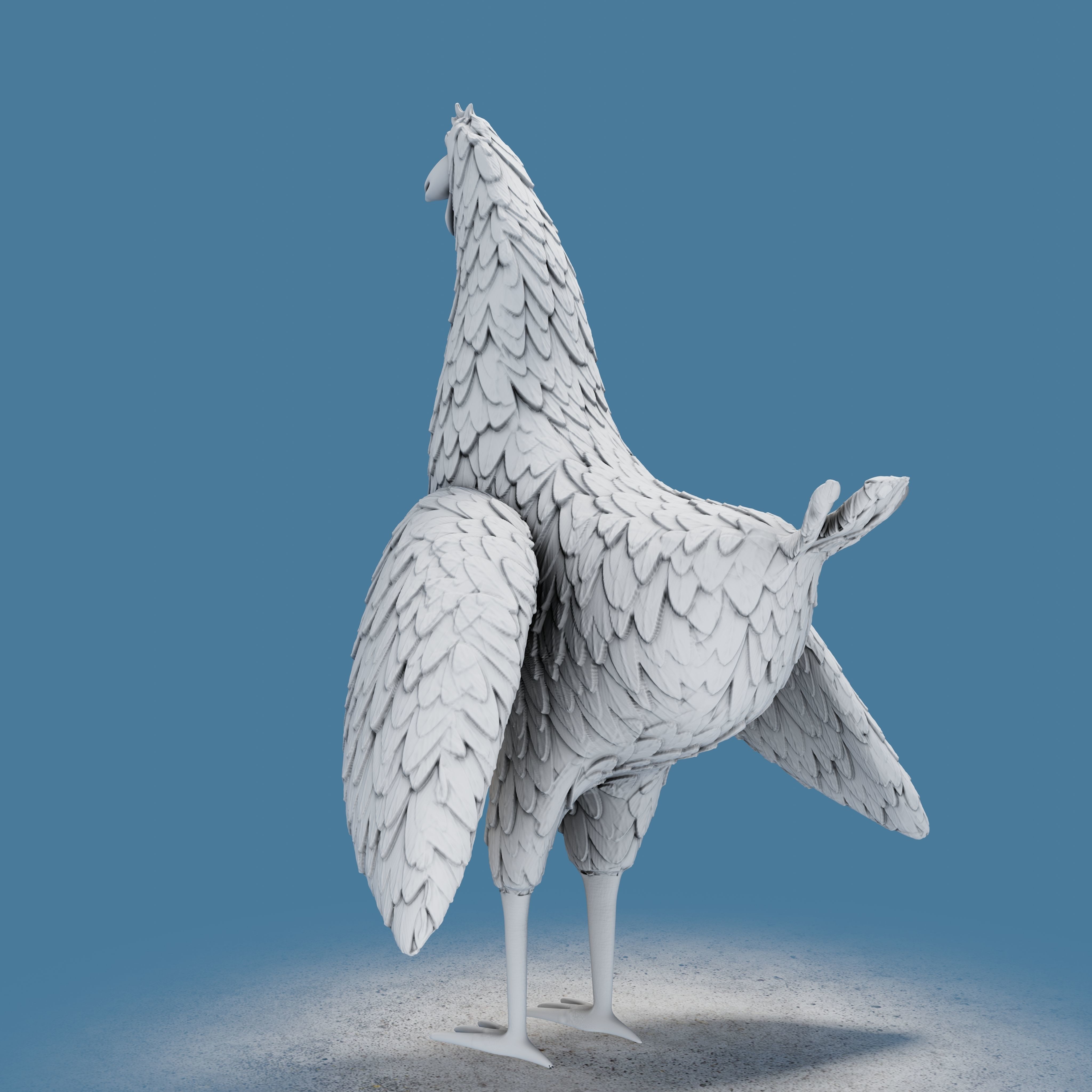Rooster Toon 3D print model_26