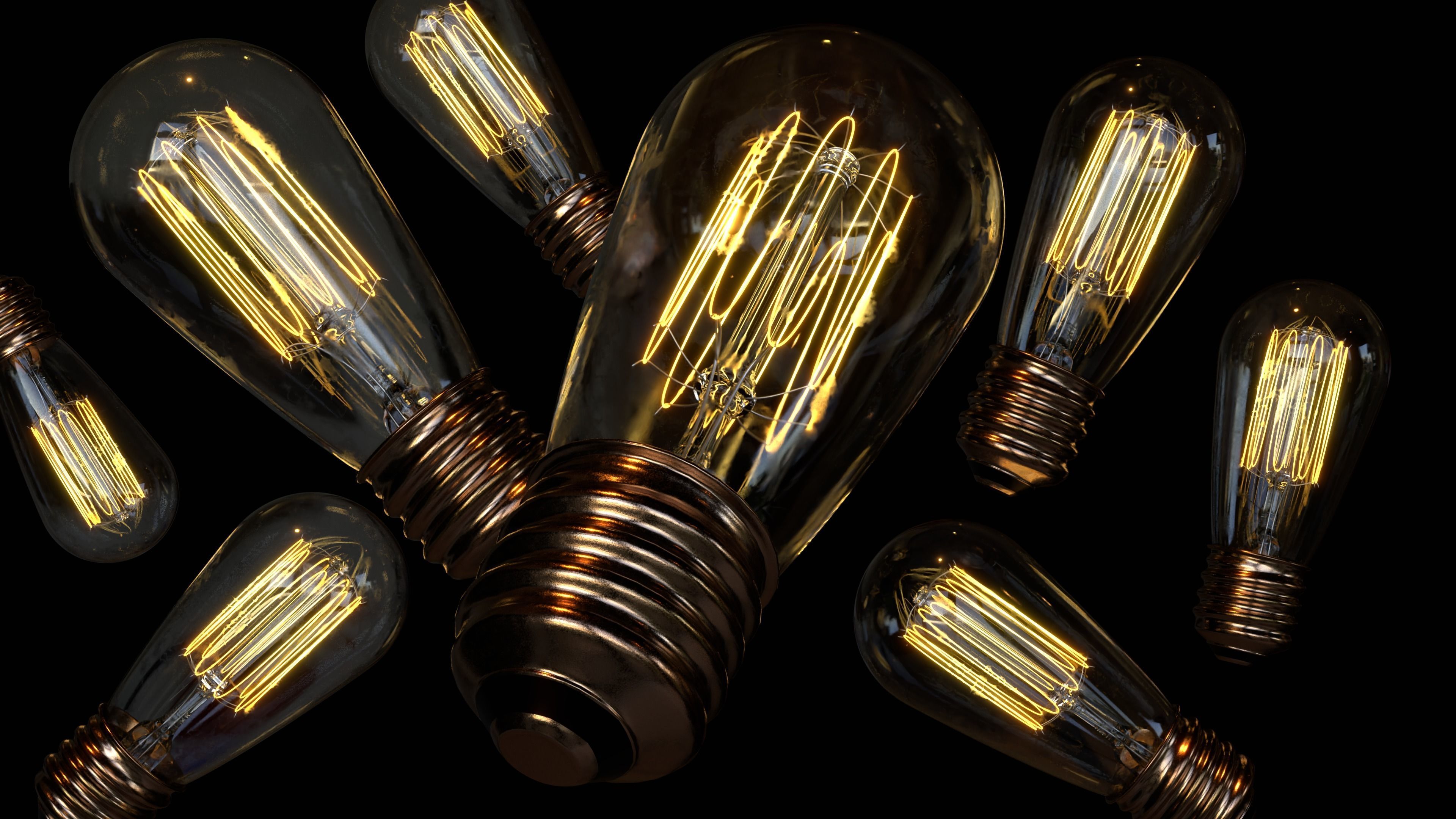 Light bulb vintage 1 3D model_15