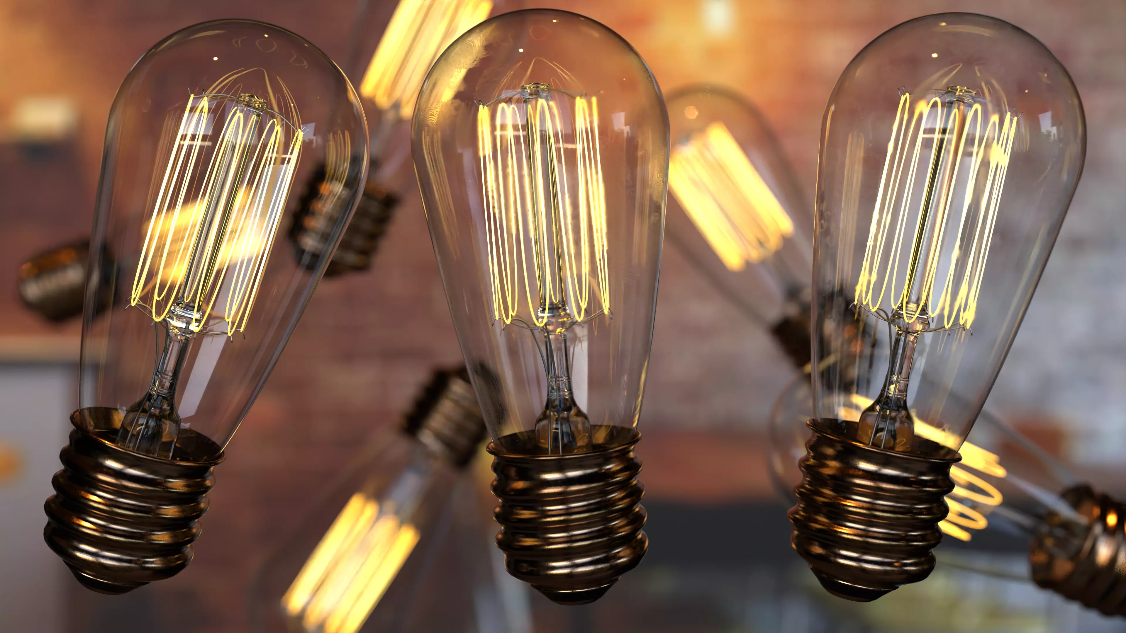 Light bulb vintage 1 3D model_0