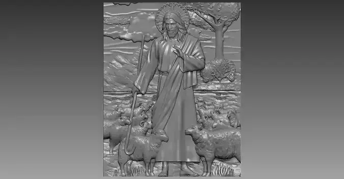 JESUS WITH LAMB