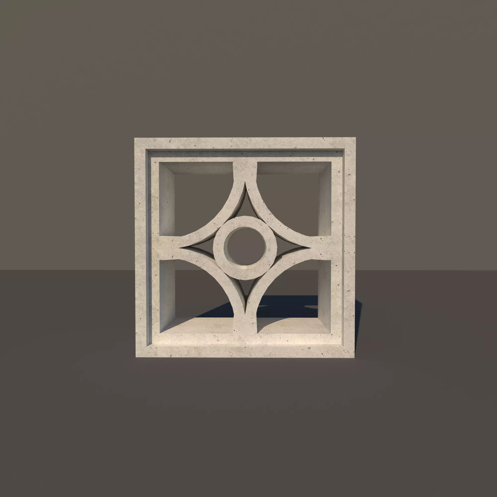 Concrete Lattice 01 3D model_0