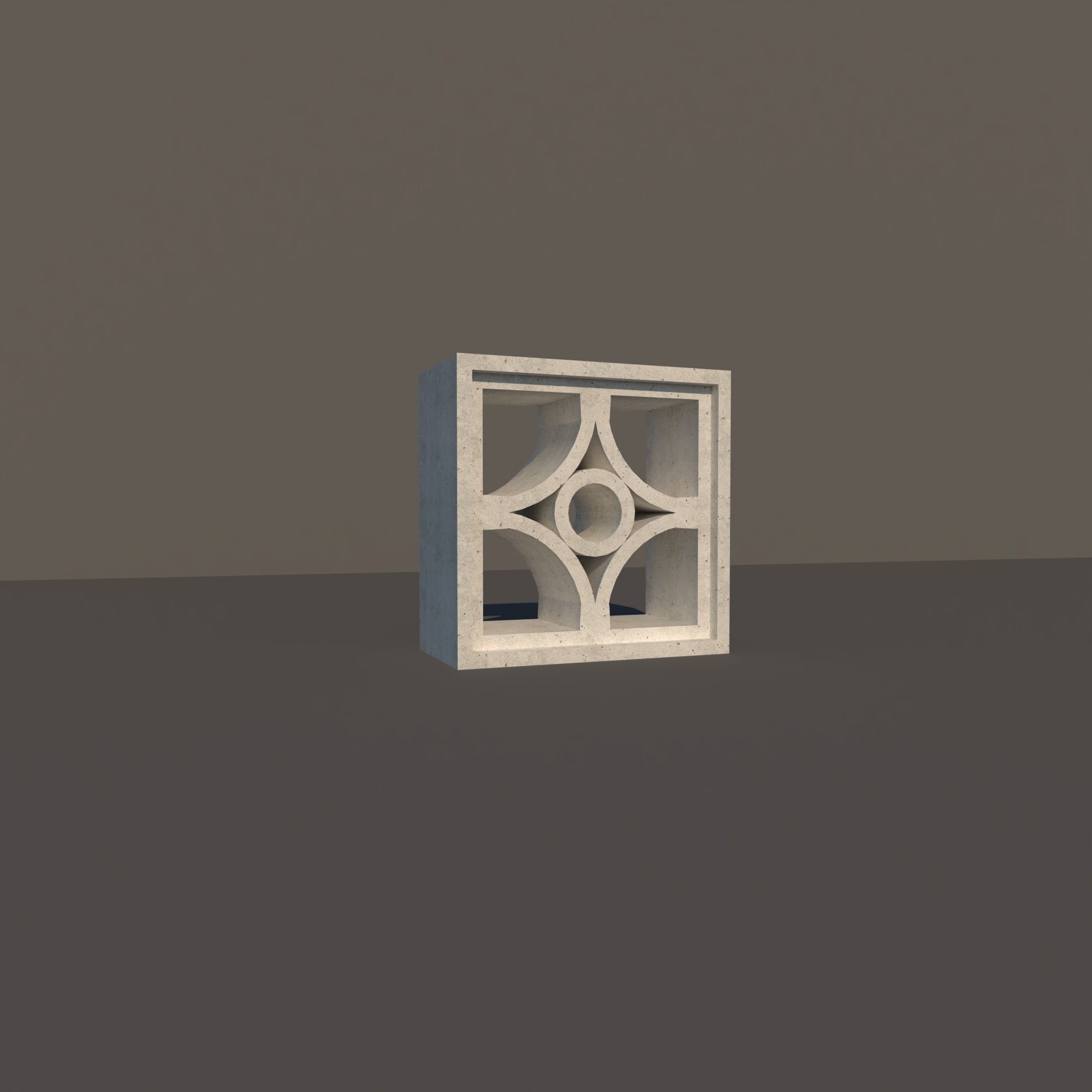 Concrete Lattice 01 3D model_1