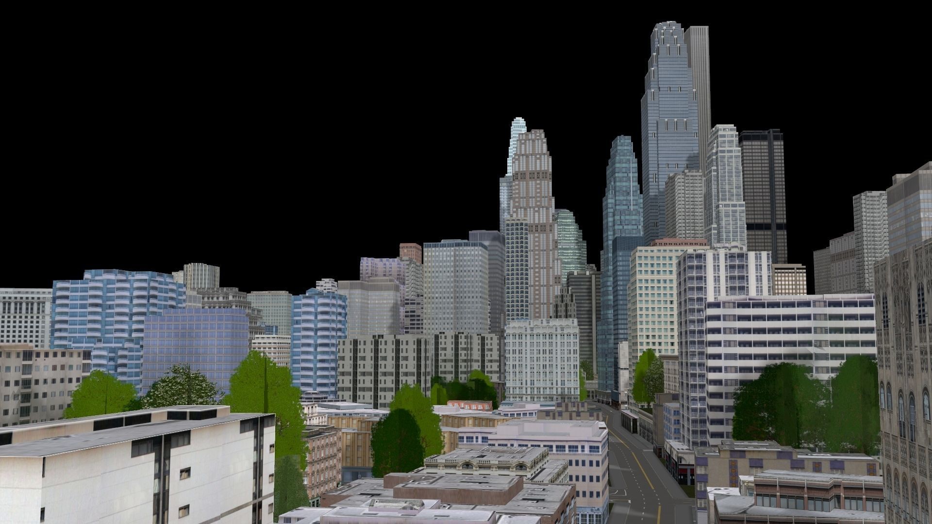 Neighborhood city 3D model_15